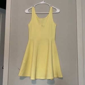 Yellow skater dress
